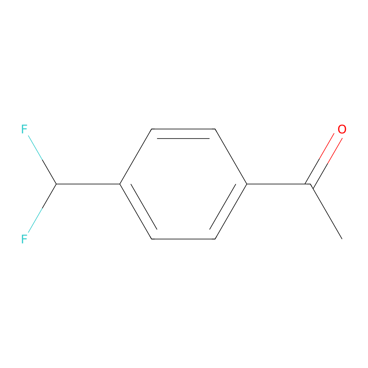 1-[4-(Difluoromethyl)phenyl]ethan-1-one molecular structure, CAS 179990-93-3