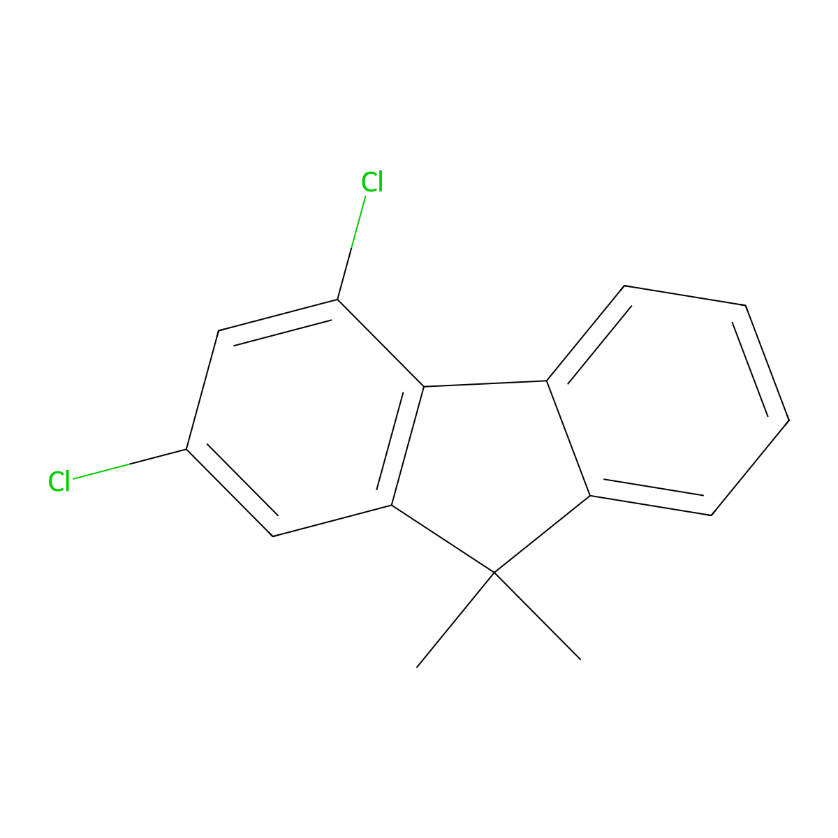 2,4-Dichloro-9,9-dimethyl-9H-fluorene molecular structure, CAS 1799918-67-4
