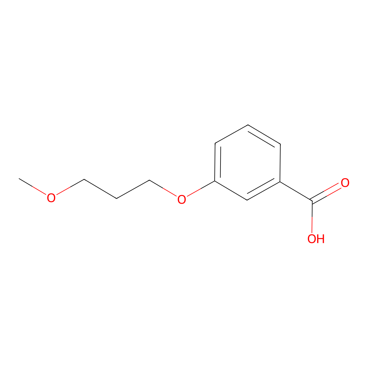 3-(3-Methoxypropoxy)benzoic acid molecular structure, CAS 179992-99-5