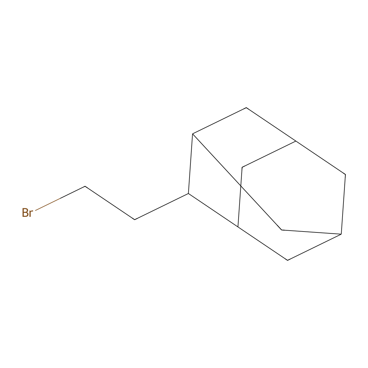 2-(2-Bromoethyl)adamantane molecular structure, CAS 1799961-79-7