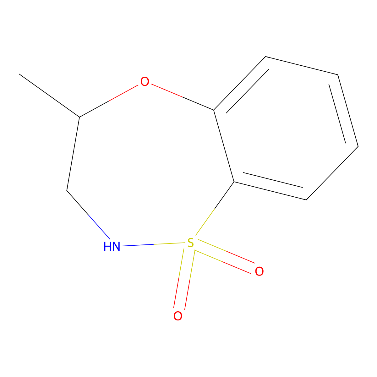 (S)-4-methyl-3,4-dihydro-2H-benzo[b][1,4,5]oxathiazepine 1,1-dioxide molecular structure, CAS 1799974-18-7