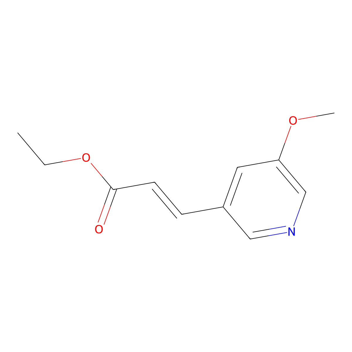(E)-Ethyl 3-(5-methoxypyridin-3-yl)acrylate molecular structure, CAS 1799975-80-6