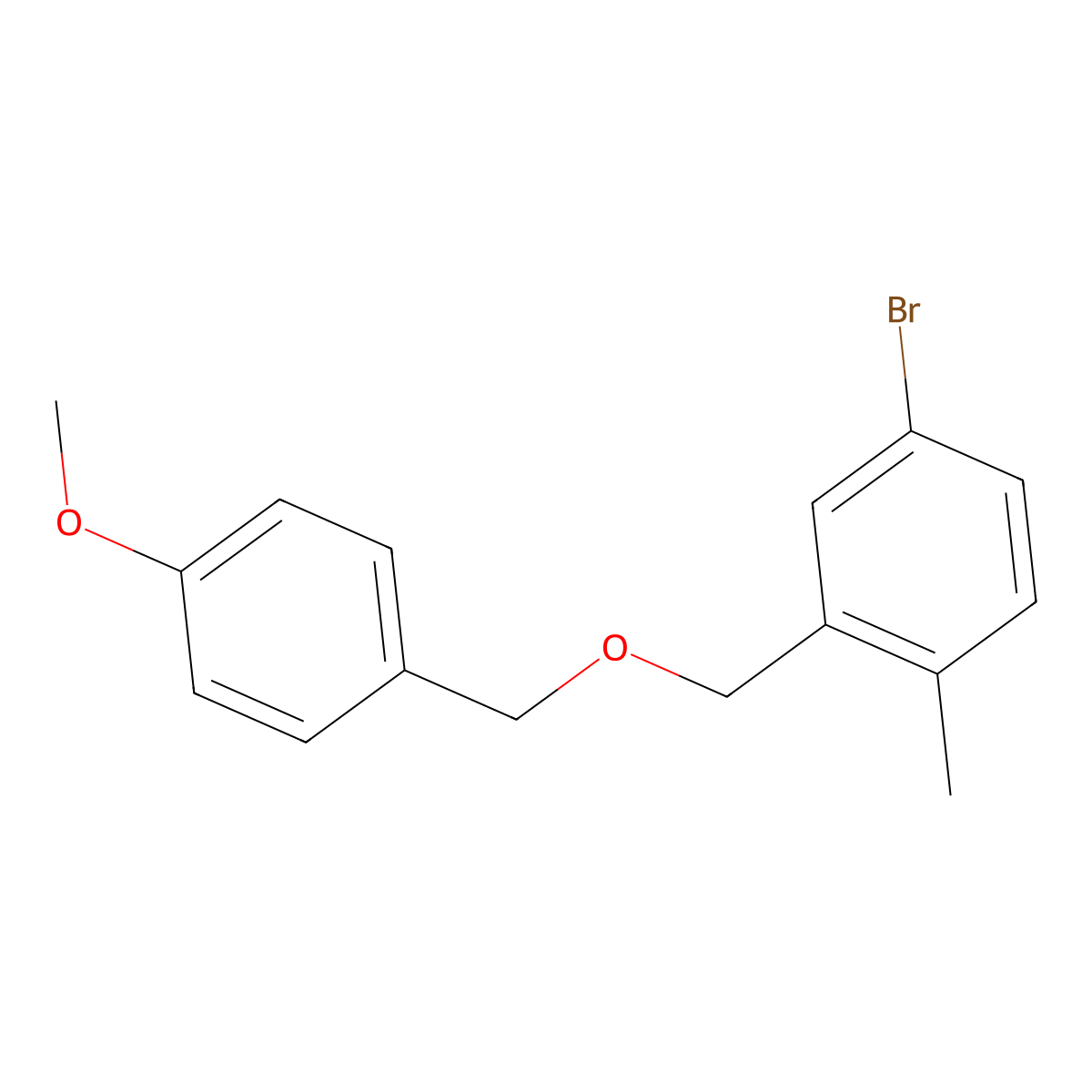 4-Bromo-2-(((4-methoxybenzyl)oxy)methyl)-1-methylbenzene molecular structure, CAS 1799980-22-5