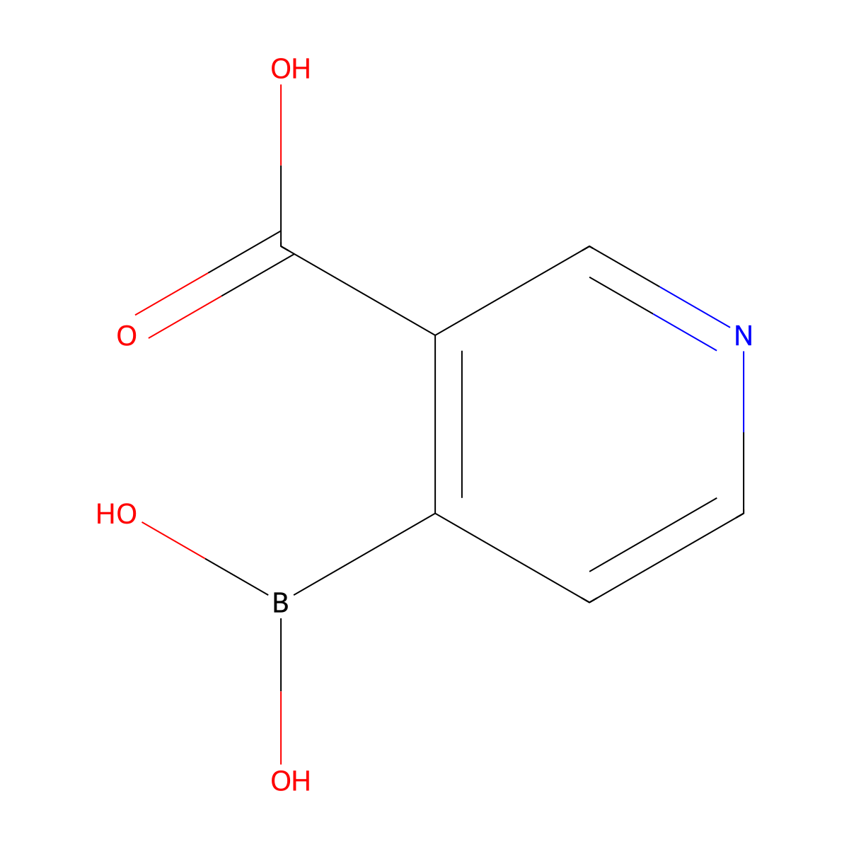 4-Borononicotinic acid molecular structure, CAS 1799980-39-4
