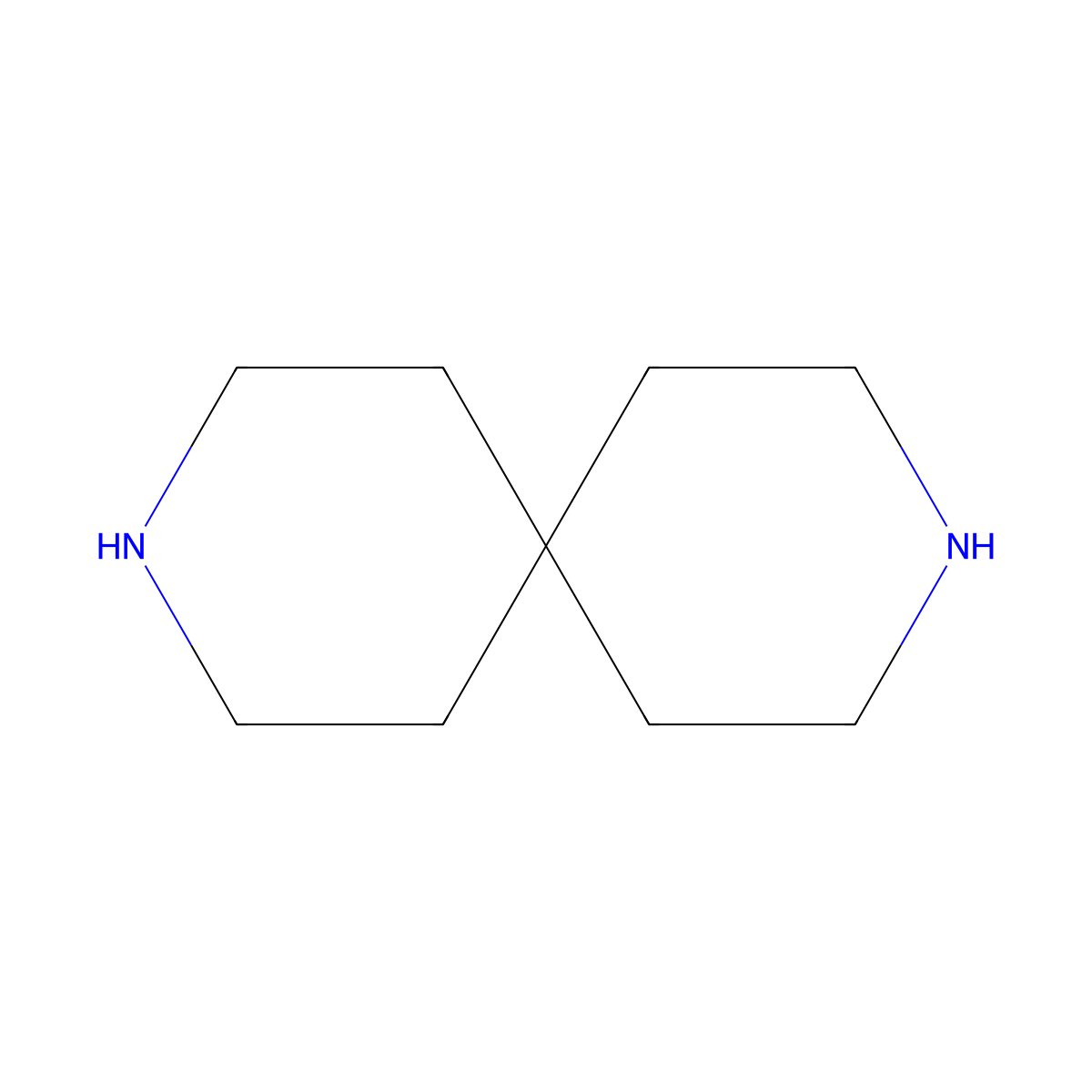 3,9-Diazaspiro[5.5]undecane molecular structure, CAS 180-46-1
