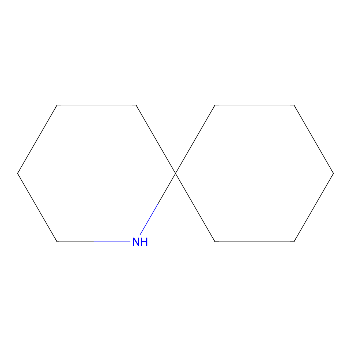 1-Azaspiro[5.5]undecane molecular structure, CAS 180-73-4