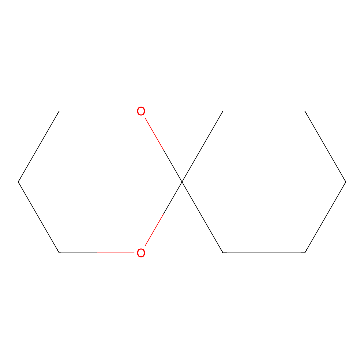 1,5-Dioxaspiro[5.5]undecane molecular structure, CAS 180-93-8