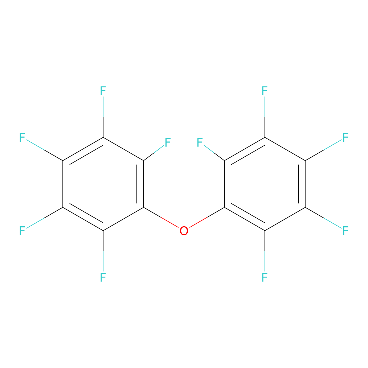 1,2,3,4,5-Pentafluoro-6-pentafluorophenoxybenzene molecular structure, CAS 1800-30-2