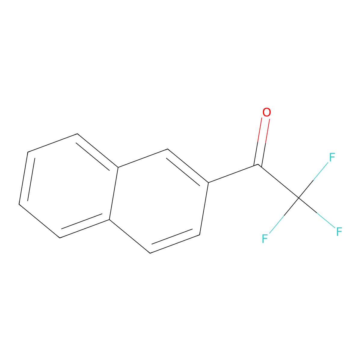 2,2,2-Trifluoro-1-(naphthalen-2-yl)ethan-1-one molecular structure, CAS 1800-42-6