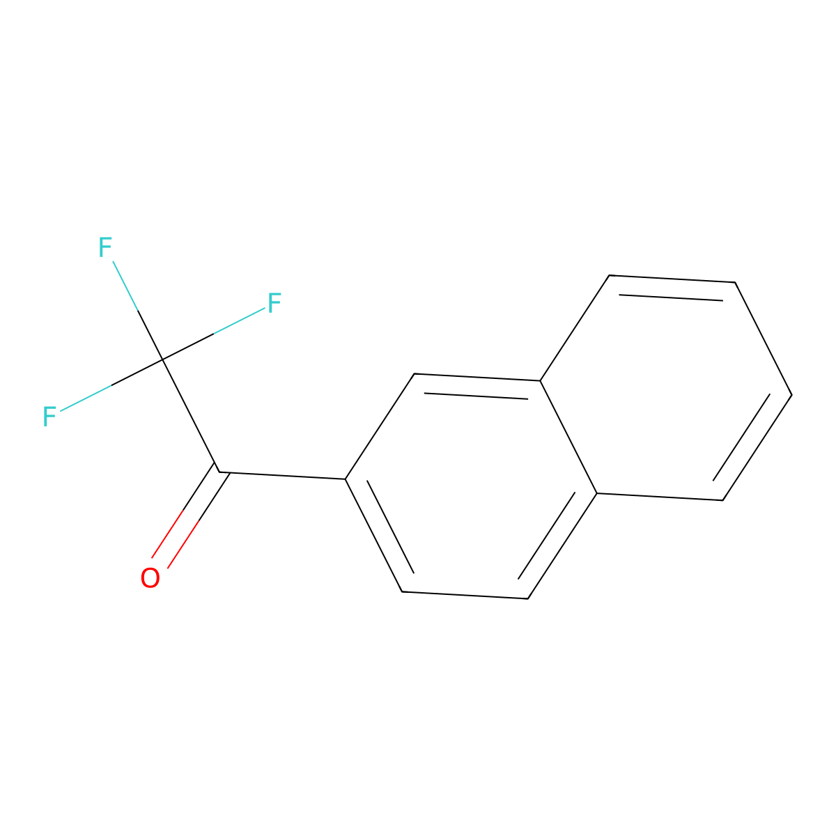2,2,2-Trifluoro-1-(naphthalen-2-yl)ethan-1-one molecular structure, CAS 1800-42-6