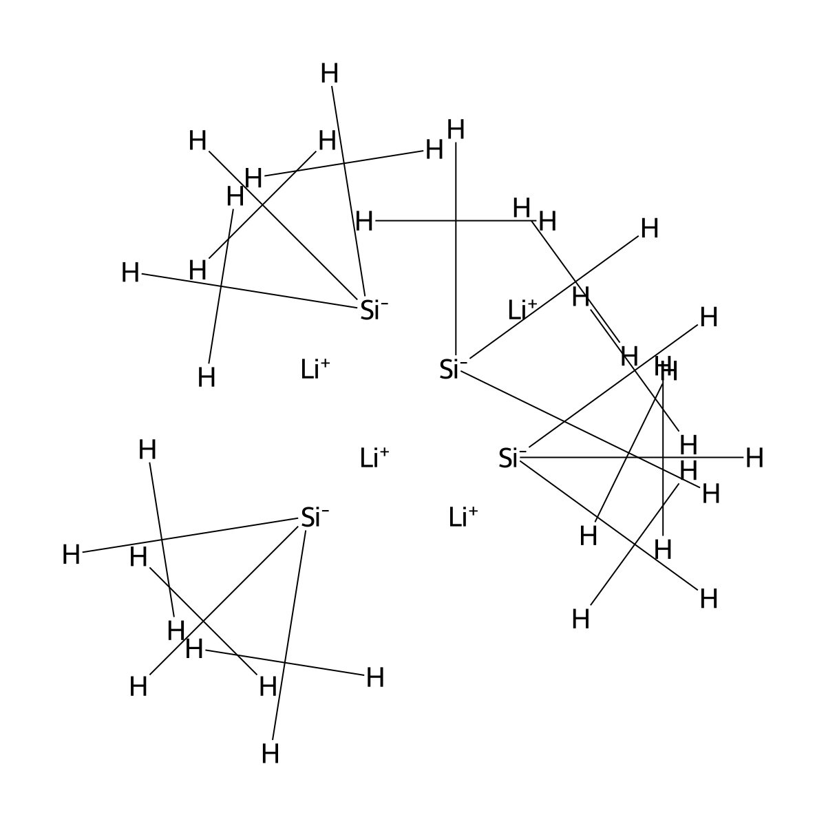 Trimethylsilyllithium tetramer molecular structure, CAS 18000-27-6