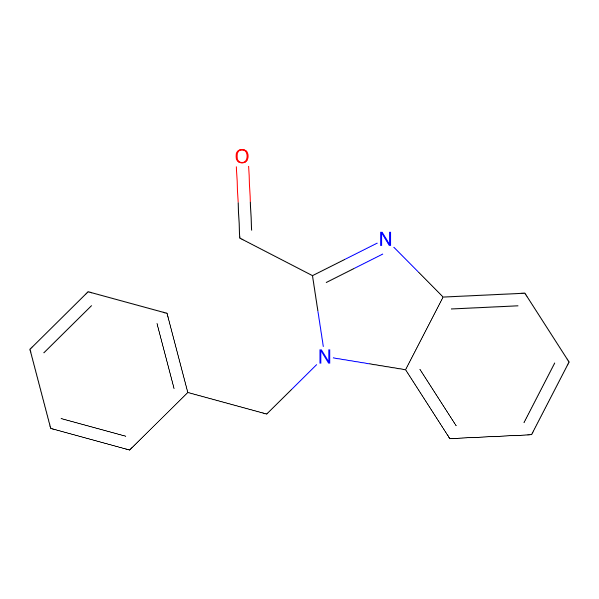 1-benzyl-1H-1,3-benzodiazole-2-carbaldehyde molecular structure, CAS 180000-91-3