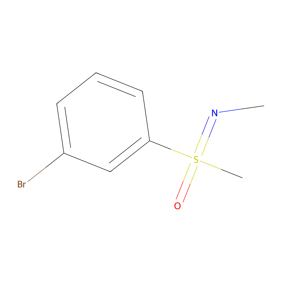 [(3-Bromophenyl)(methyl)oxo-lambda6-sulfanylidene](methyl)amine molecular structure, CAS 1800017-17-7