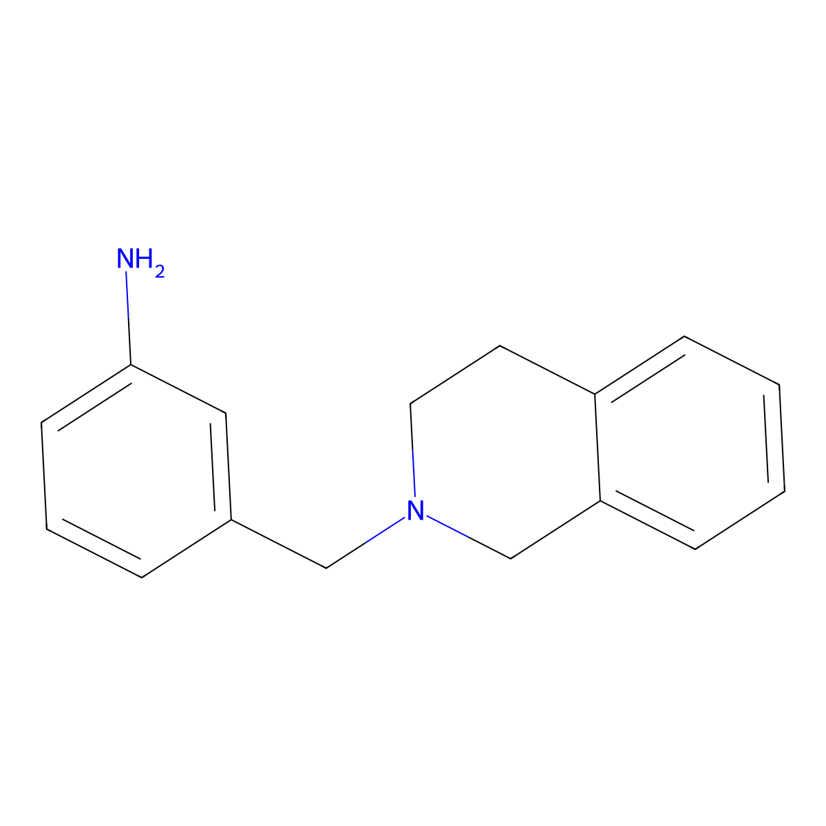 3-((3,4-dihydroisoquinolin-2(1H)-yl)methyl)aniline molecular structure, CAS 180002-01-1