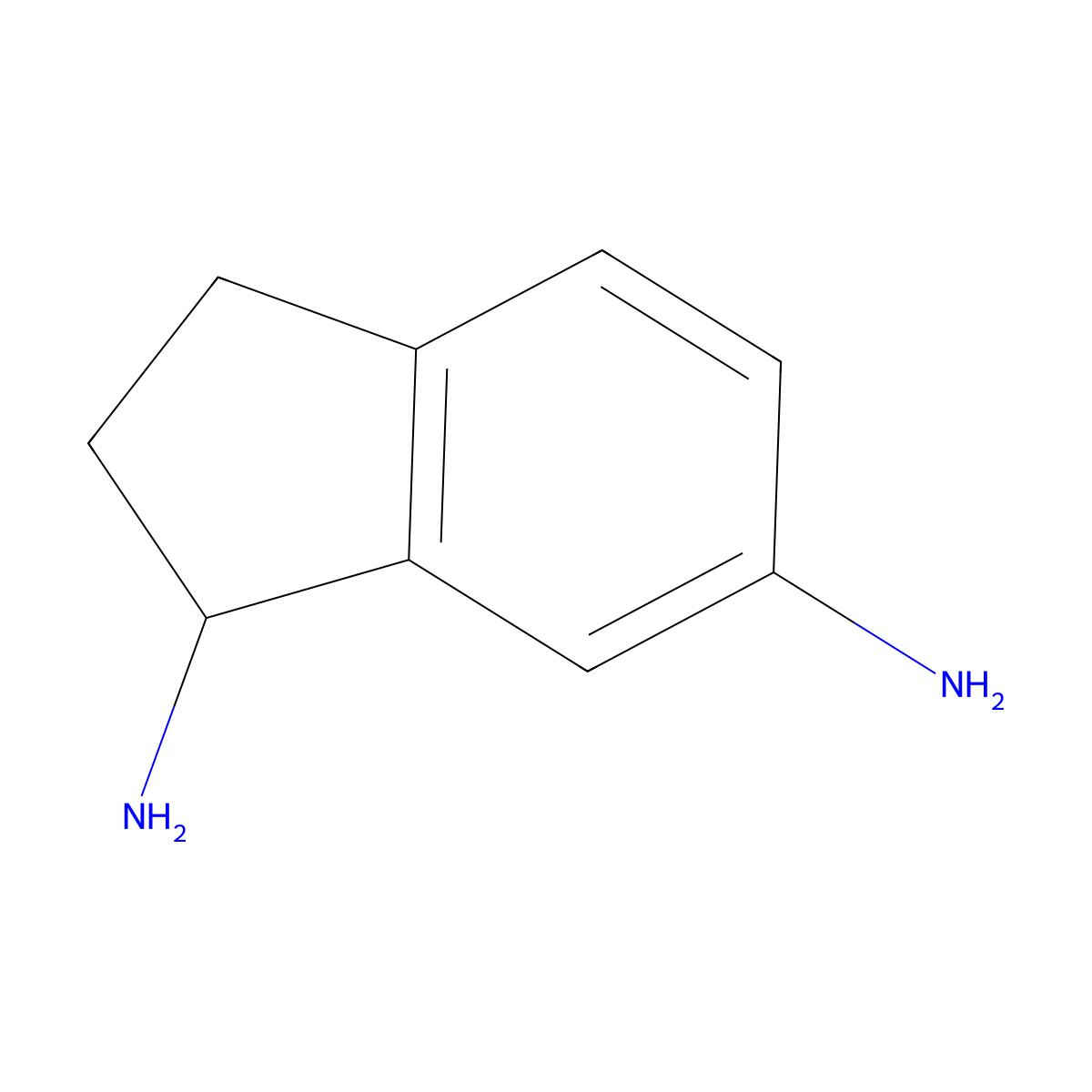 2,3-dihydro-1H-indene-1,6-diamine molecular structure, CAS 180002-30-6