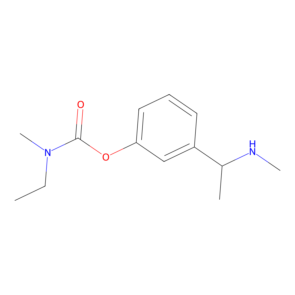 (R)-3-(1-(Methylamino)ethyl)phenyl ethyl(methyl)carbamate molecular structure, CAS 1800020-47-6