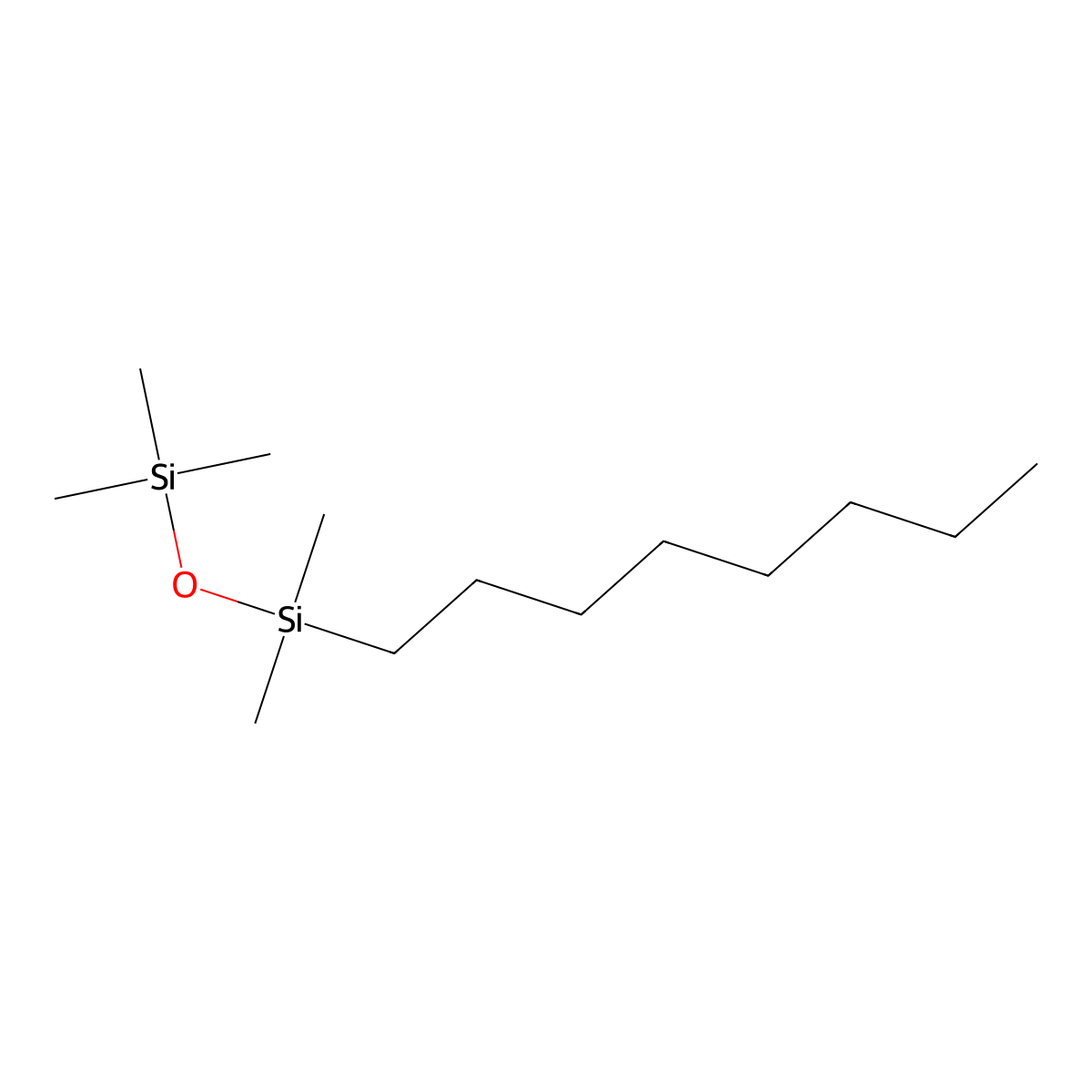 1,1,1,3,3-Pentamethyl-3-octyldisiloxane molecular structure, CAS 180006-15-9