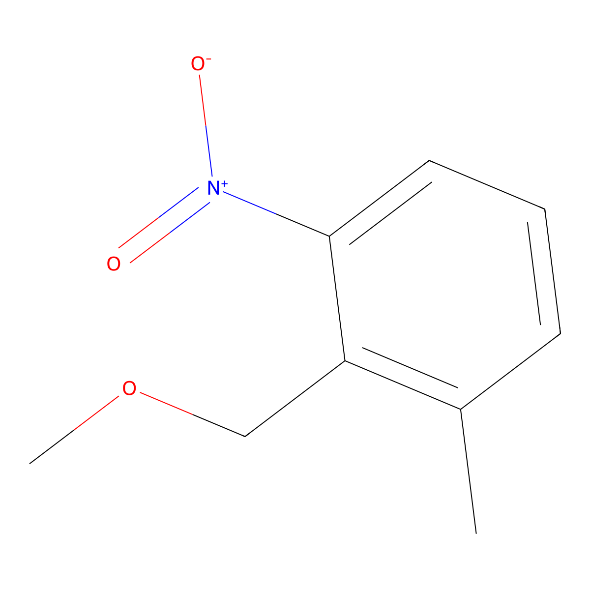 2-(Methoxymethyl)-1-methyl-3-nitro-benzene molecular structure, CAS 1800070-34-1