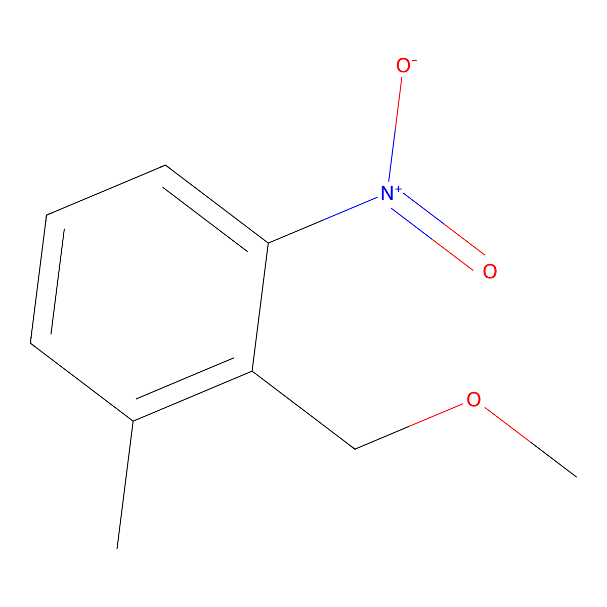2-(Methoxymethyl)-1-methyl-3-nitro-benzene molecular structure, CAS 1800070-34-1