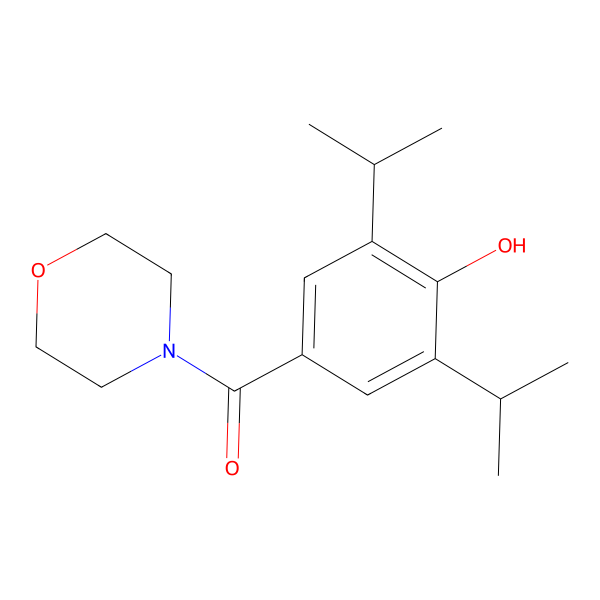 (4-Hydroxy-3,5-diisopropylphenyl)(morpholino)methanone molecular structure, CAS 1800129-36-5