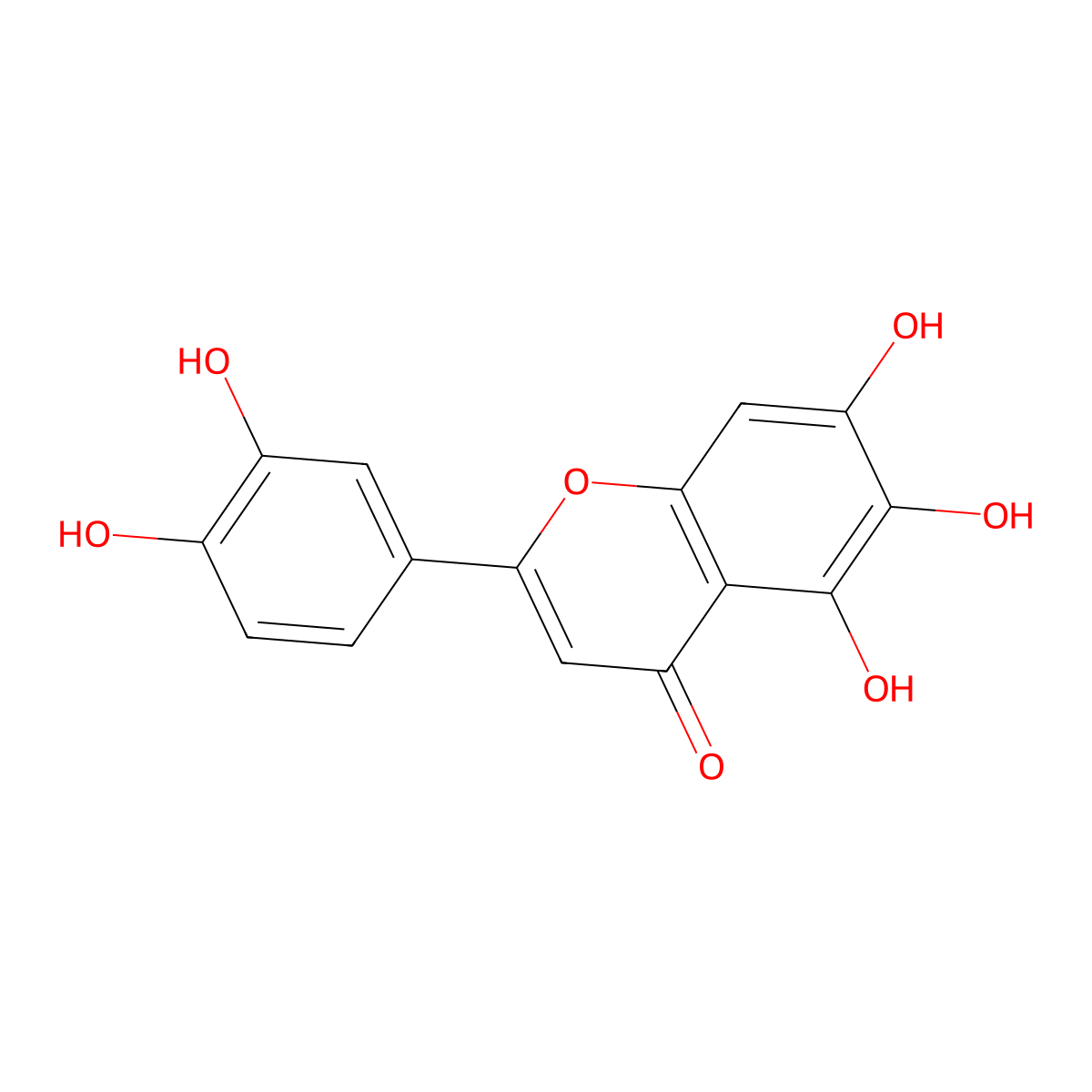 6-Hydroxyluteolin molecular structure, CAS 18003-33-3