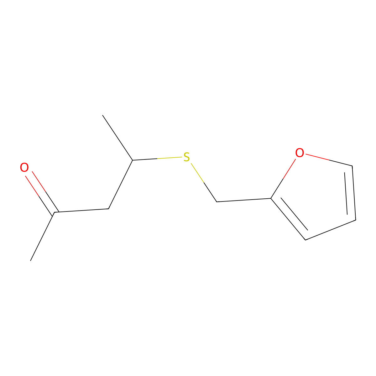 4-Furfurylthio-2-pentanone molecular structure, CAS 180031-78-1