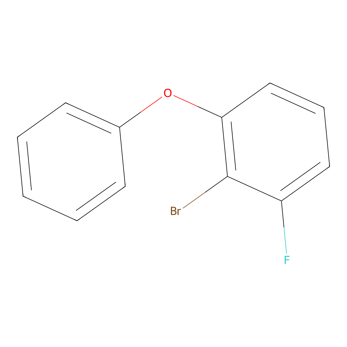 2-Bromo-1-fluoro-3-phenoxybenzene molecular structure, CAS 1800321-89-4