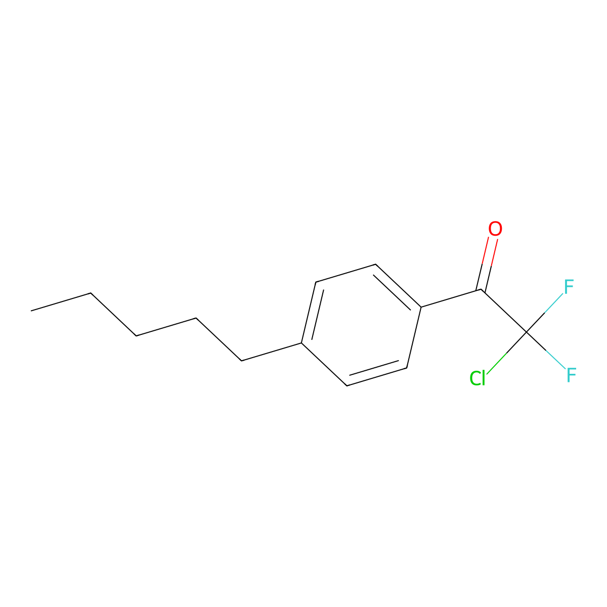 1-(4-Pentylphenyl)-2-chloro-2,2-difluoroethanone molecular structure, CAS 1800374-96-2