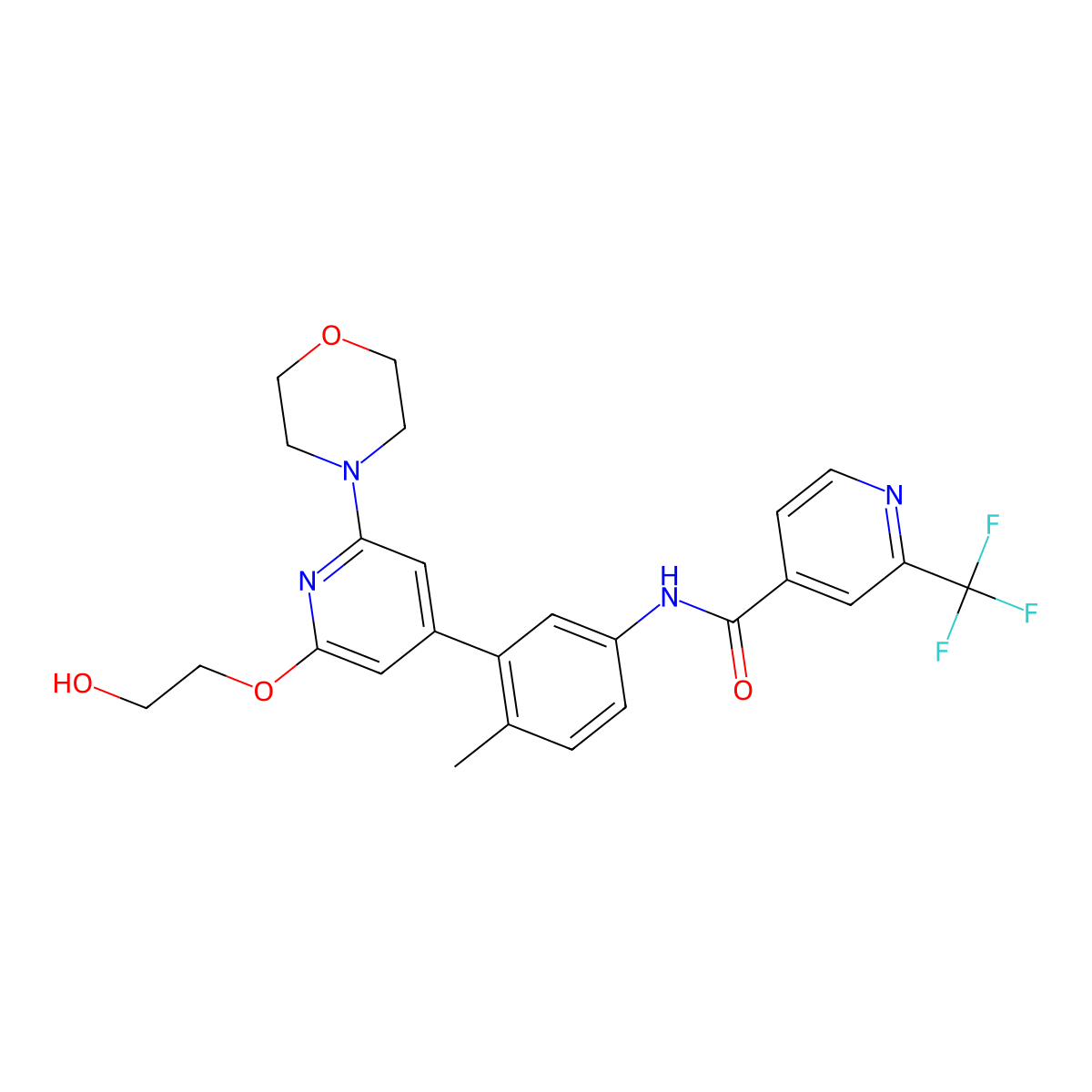 Naporafenib molecular structure, CAS 1800398-38-2