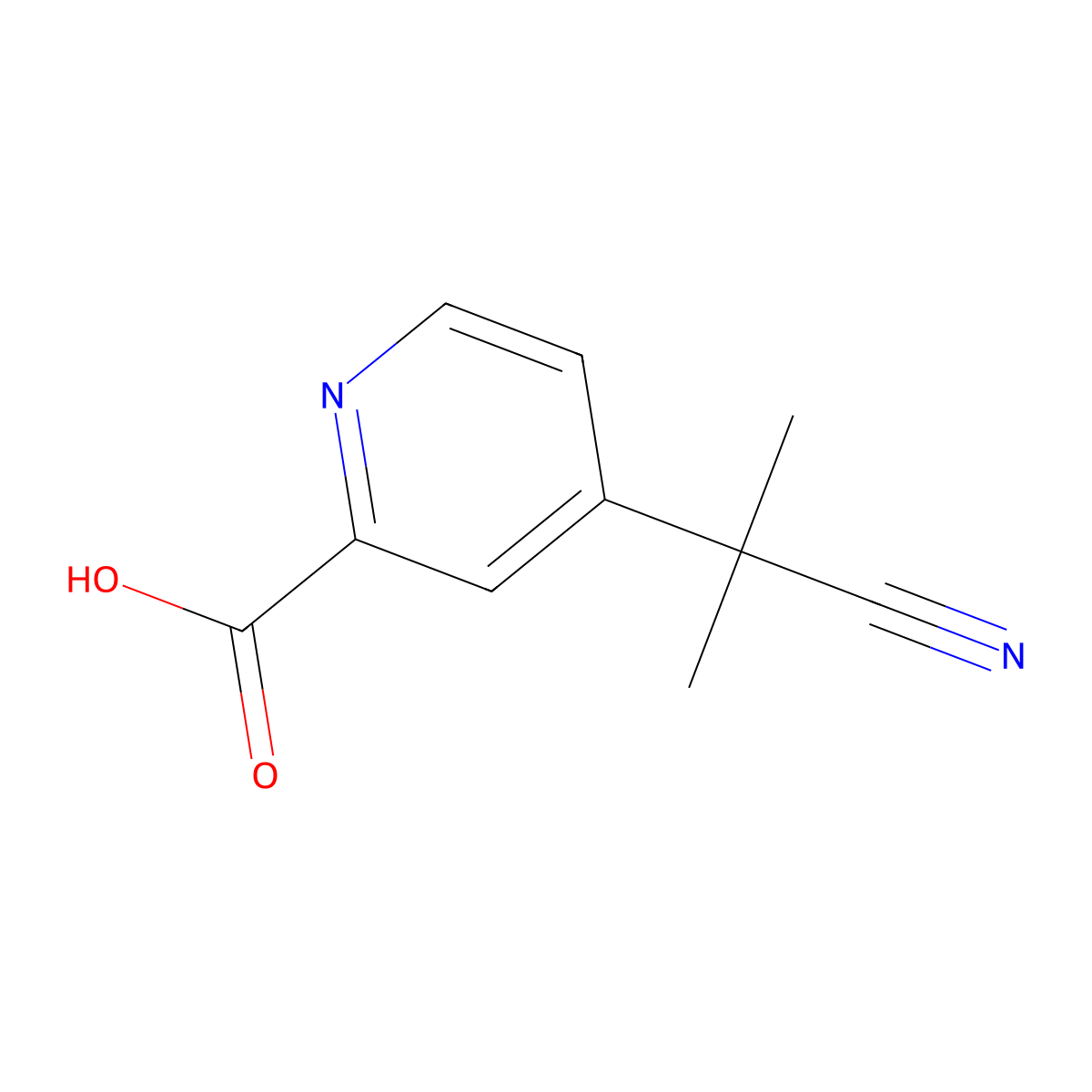 4-(2-Cyanopropan-2-yl)picolinic acid molecular structure, CAS 1800399-12-5
