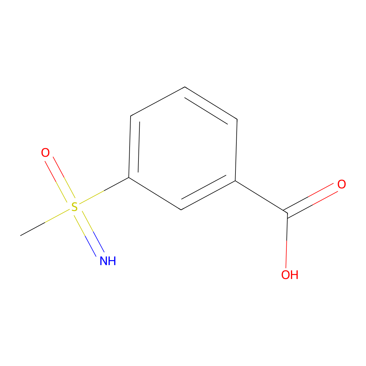 3-(Methylsulfonimidoyl)benzoic acid molecular structure, CAS 1800399-17-0