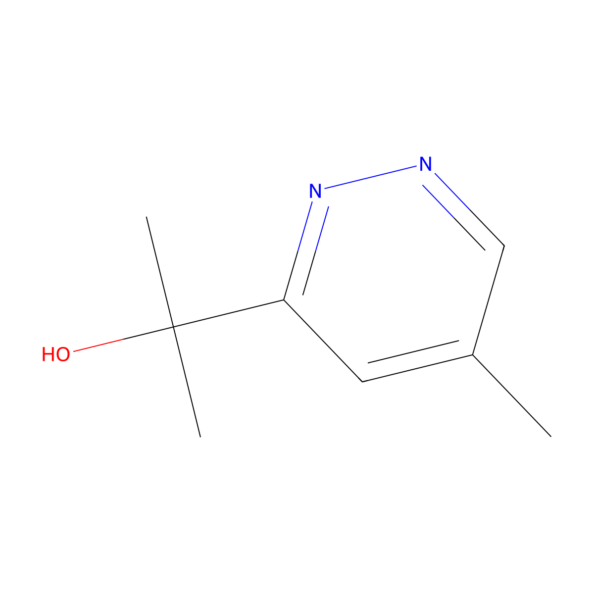 2-(5-Methylpyridazin-3-yl)propan-2-ol molecular structure, CAS 1800399-53-4