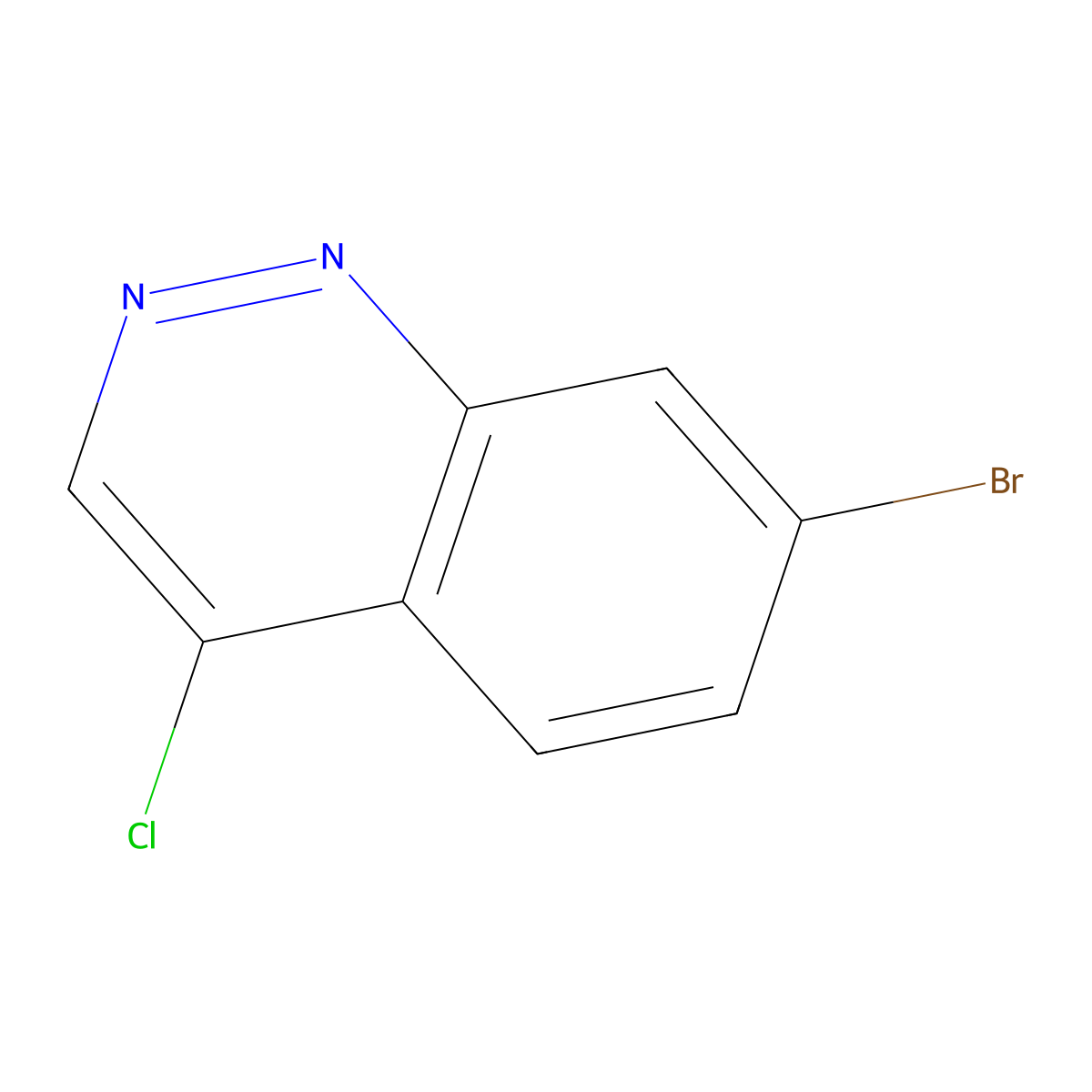 7-Bromo-4-chlorocinnoline molecular structure, CAS 1800426-14-5