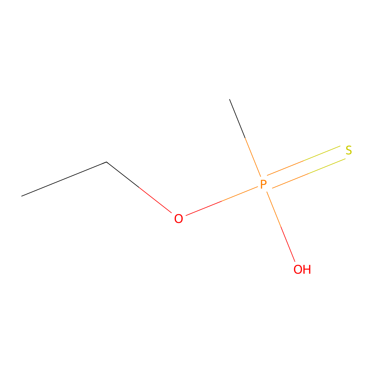 O-Ethyl methylphosphonothioate molecular structure, CAS 18005-40-8