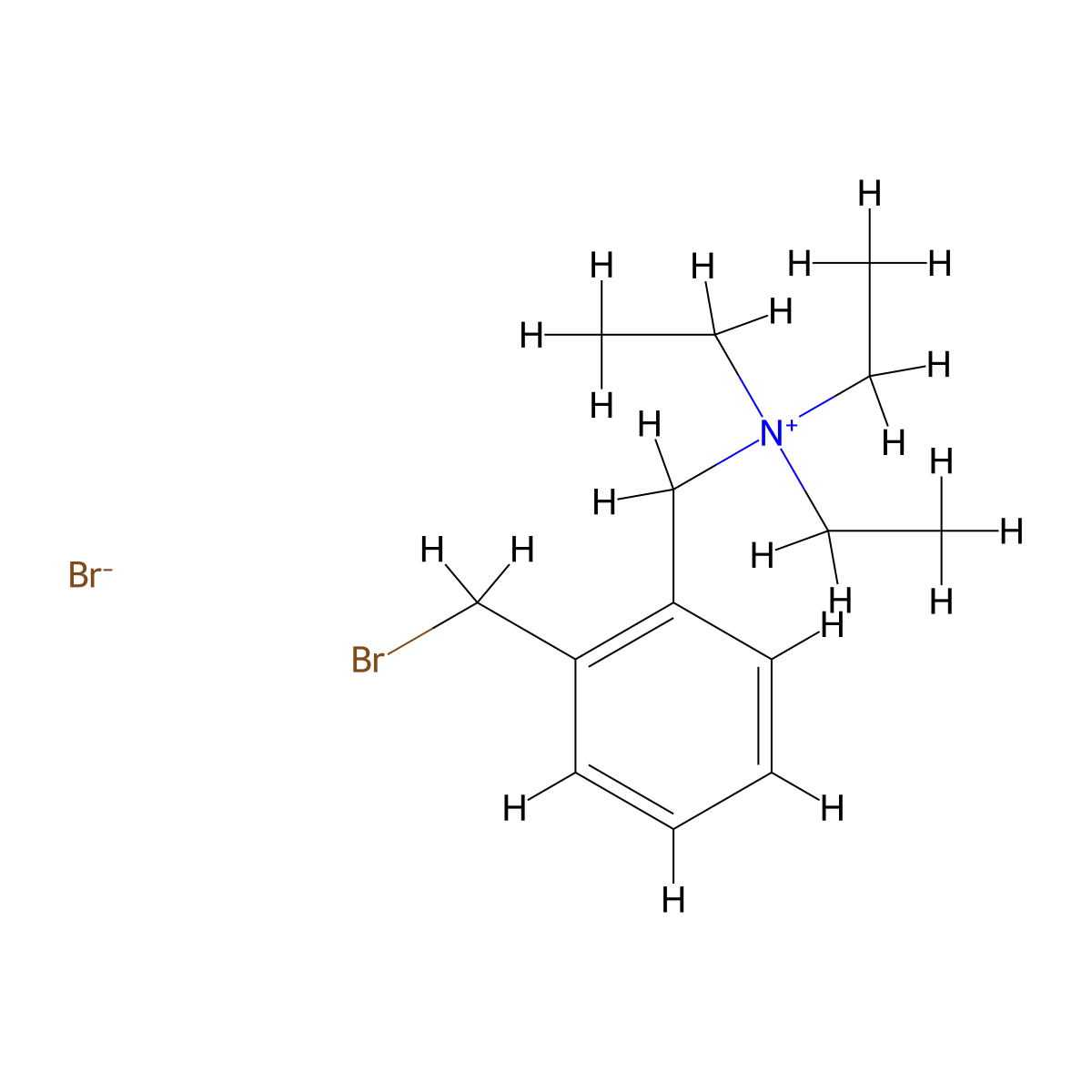 N-[2-(Bromomethyl)benzyl]-N,N-diethylethanaminium Bromide molecular structure, CAS 1800531-84-3