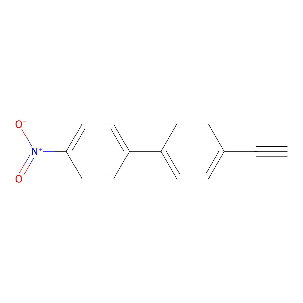 4-Ethynyl-4'-nitro-1,1'-biphenyl molecular structure, CAS 180056-60-4