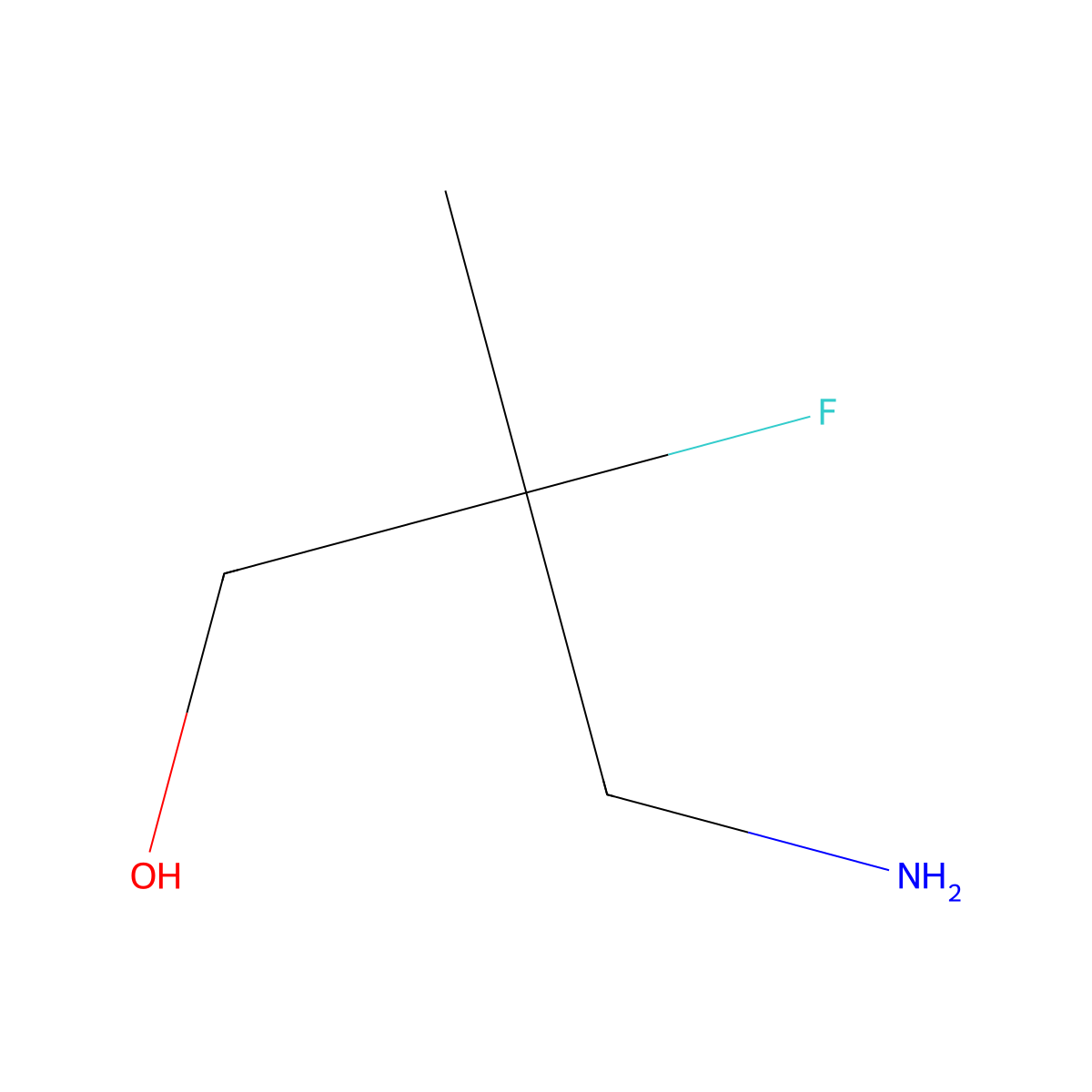 3-Amino-2-fluoro-2-methylpropan-1-ol molecular structure, CAS 1800560-83-1