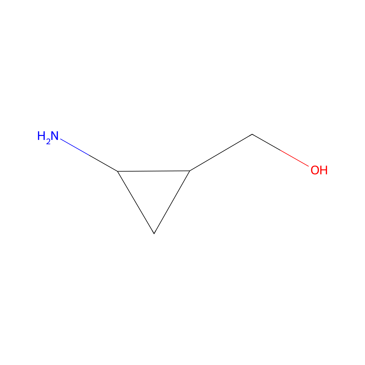 [(1S,2S)-2-aminocyclopropyl]methanol molecular structure, CAS 1800560-87-5
