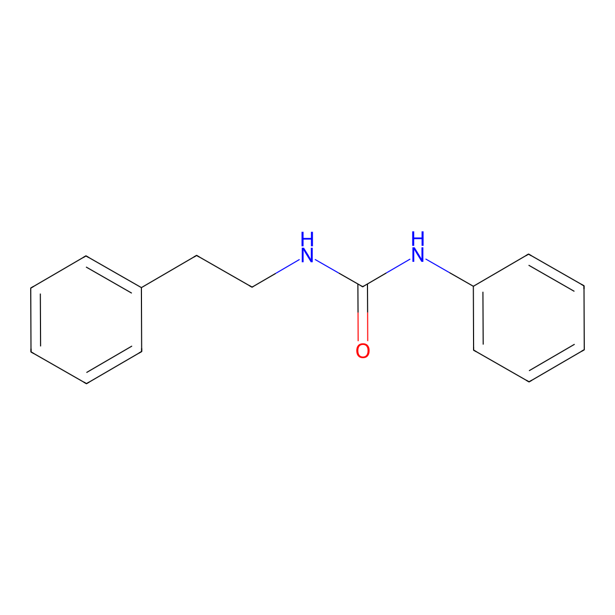 1-Phenethyl-3-phenylurea molecular structure, CAS 18006-56-9