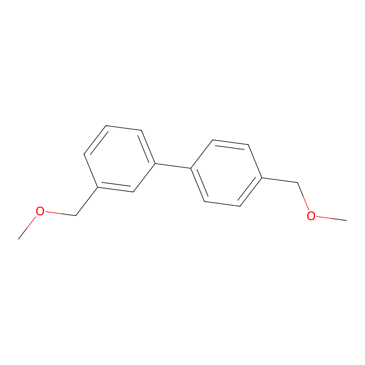 3,4'-Bis(methoxymethyl)-1,1'-biphenyl molecular structure, CAS 180092-90-4