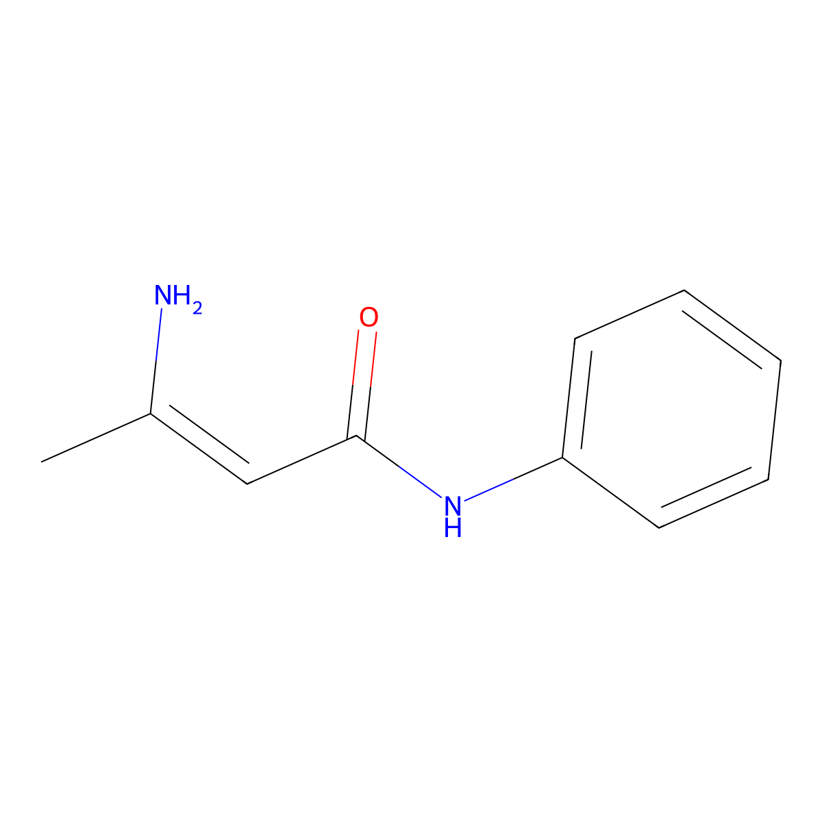 2-Butenamide, 3-amino-N-phenyl-, (Z)- molecular structure, CAS 1801-18-9