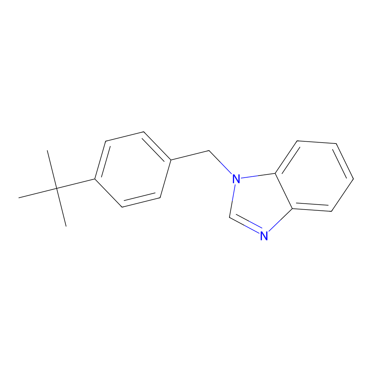 1-(4-(tert-Butyl)benzyl)-1H-benzo[d]imidazole molecular structure, CAS 180127-82-6