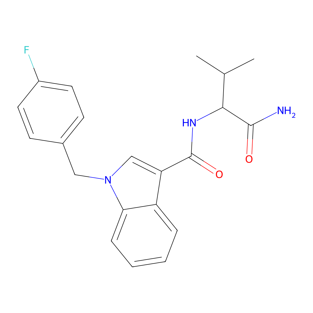Ab-fubica molecular structure, CAS 1801338-22-6