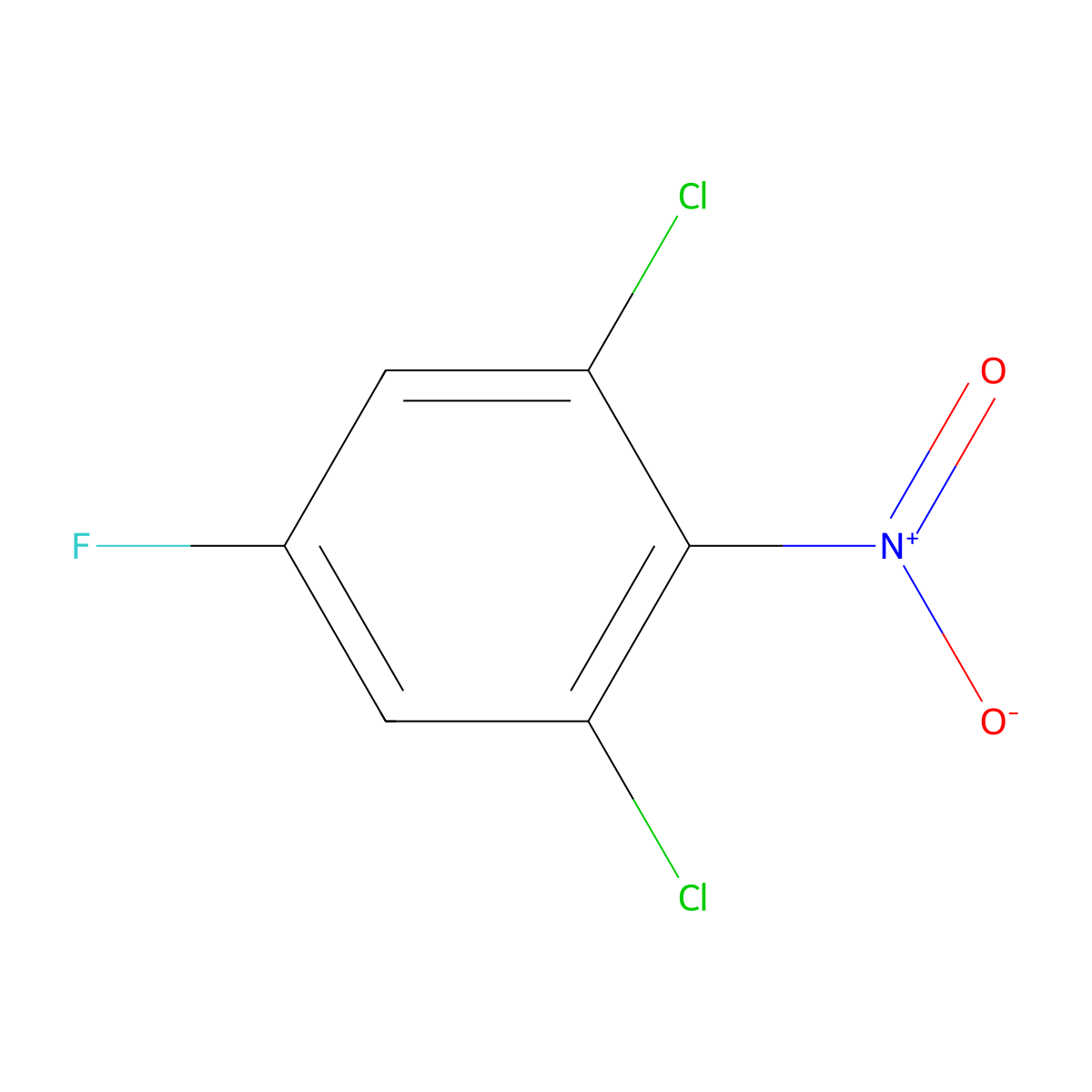 1,3-Dichloro-5-fluoro-2-nitrobenzene molecular structure, CAS 180134-21-8