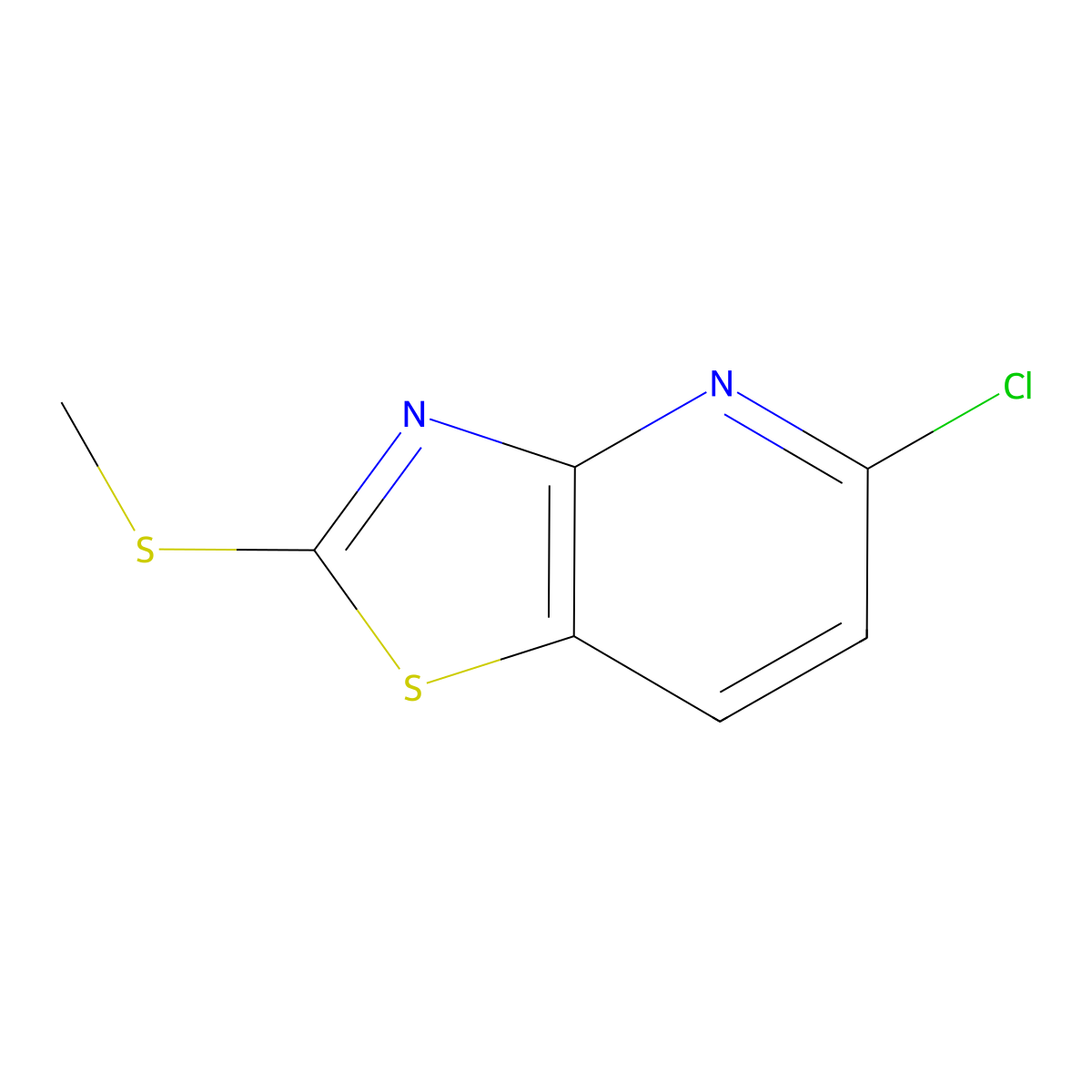 5-Chloro-2-methylsulfanyl-thiazolo[4,5-B]pyridine molecular structure, CAS 1801345-63-0