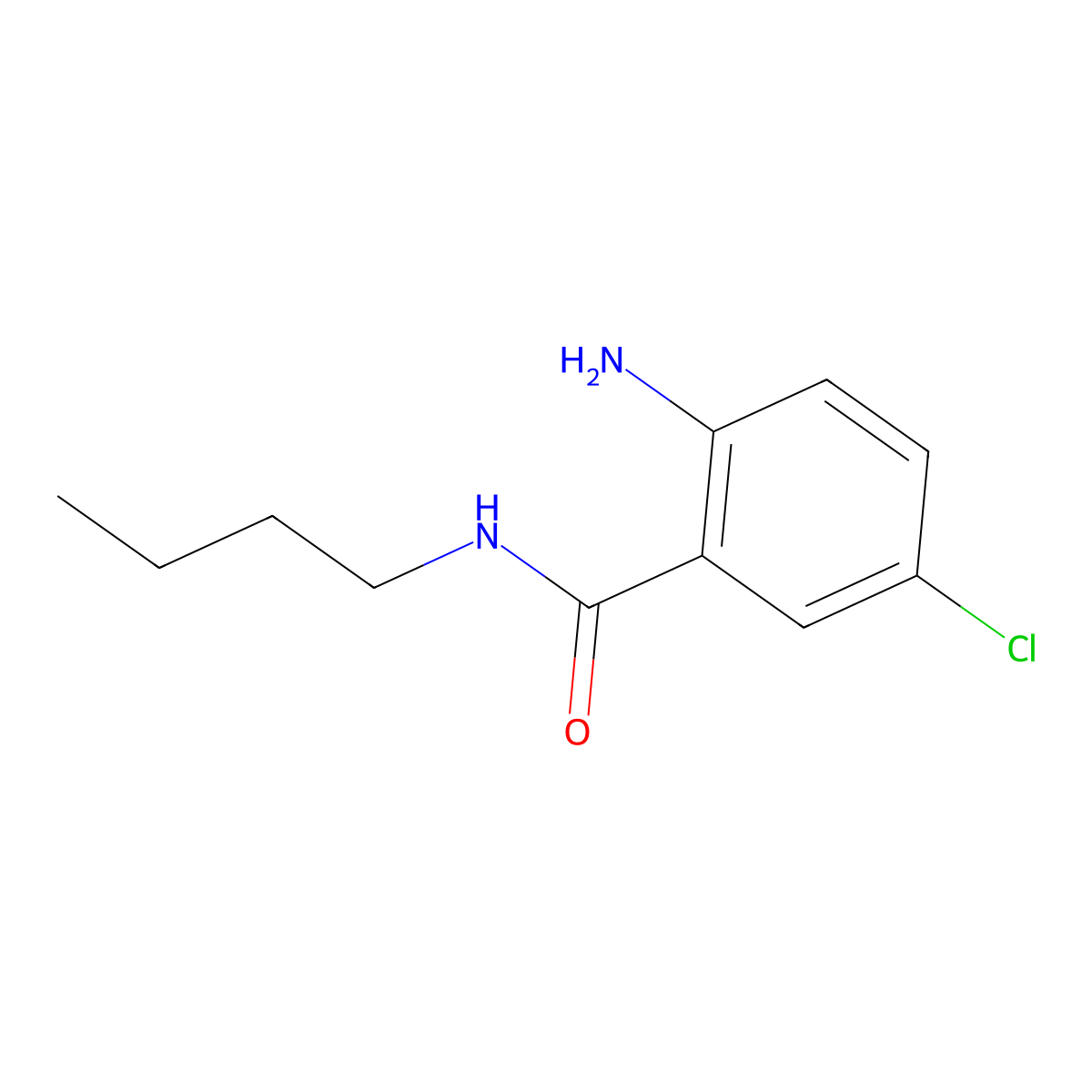 2-Amino-N-butyl-5-chlorobenzamide molecular structure, CAS 18014-57-8