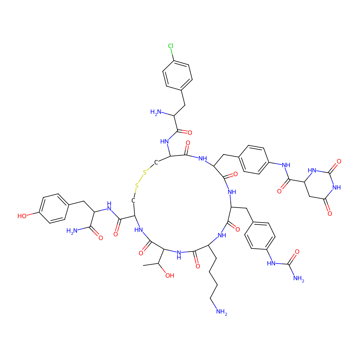 Satoreotide molecular structure, CAS 1801415-23-5