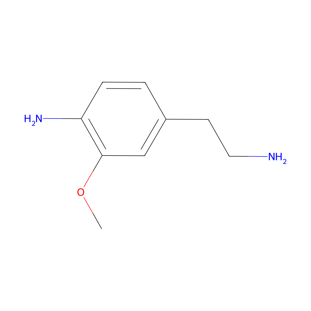 4-(2-Aminoethyl)-2-methoxyaniline molecular structure, CAS 180149-06-8