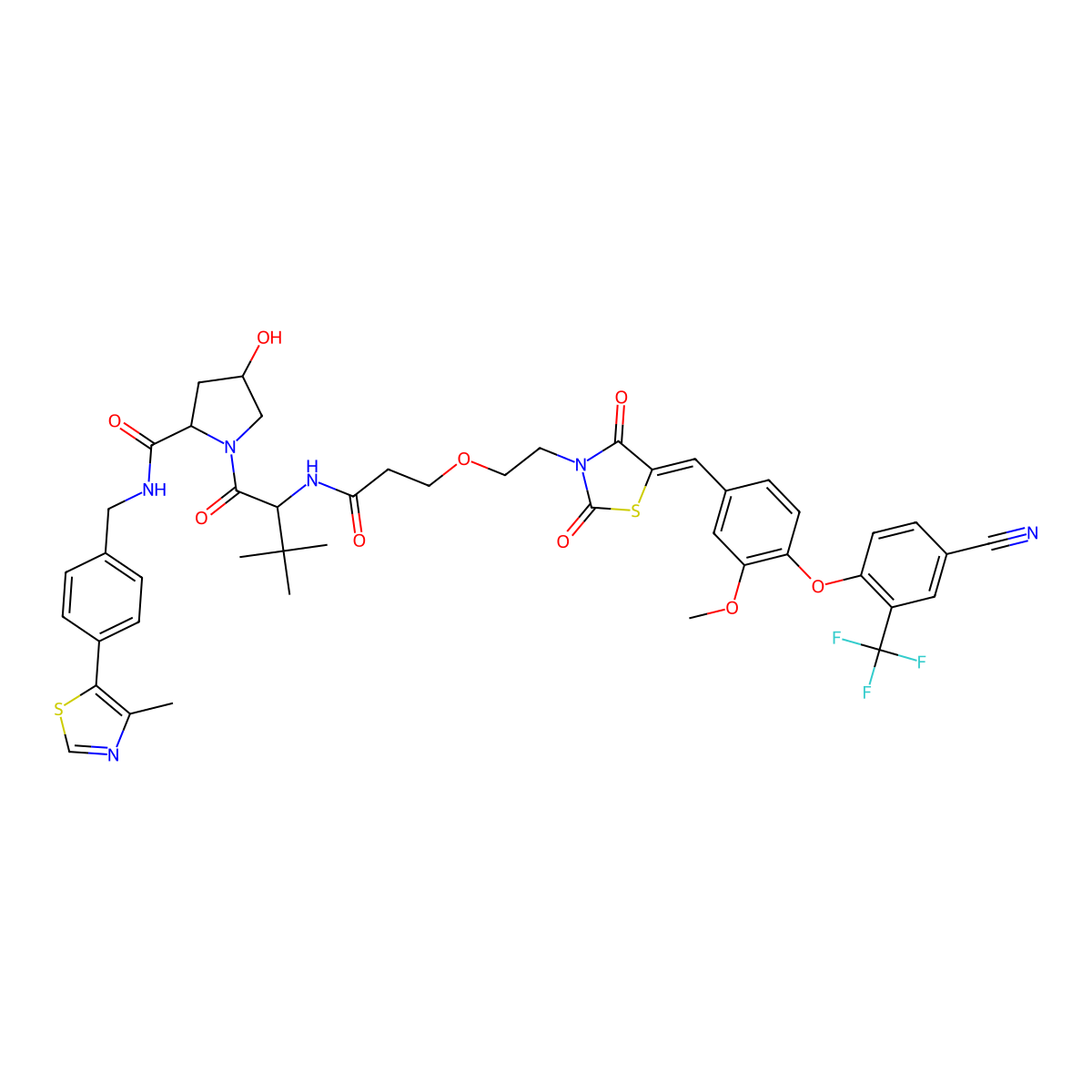 PROTAC_ERRalpha molecular structure, CAS 1801547-15-8