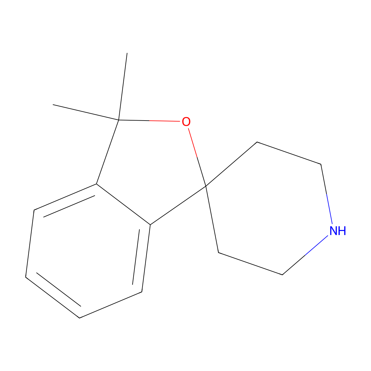 3,3-Dimethyl-3H-spiro[isobenzofuran-1,4'-piperidine] molecular structure, CAS 180160-92-3